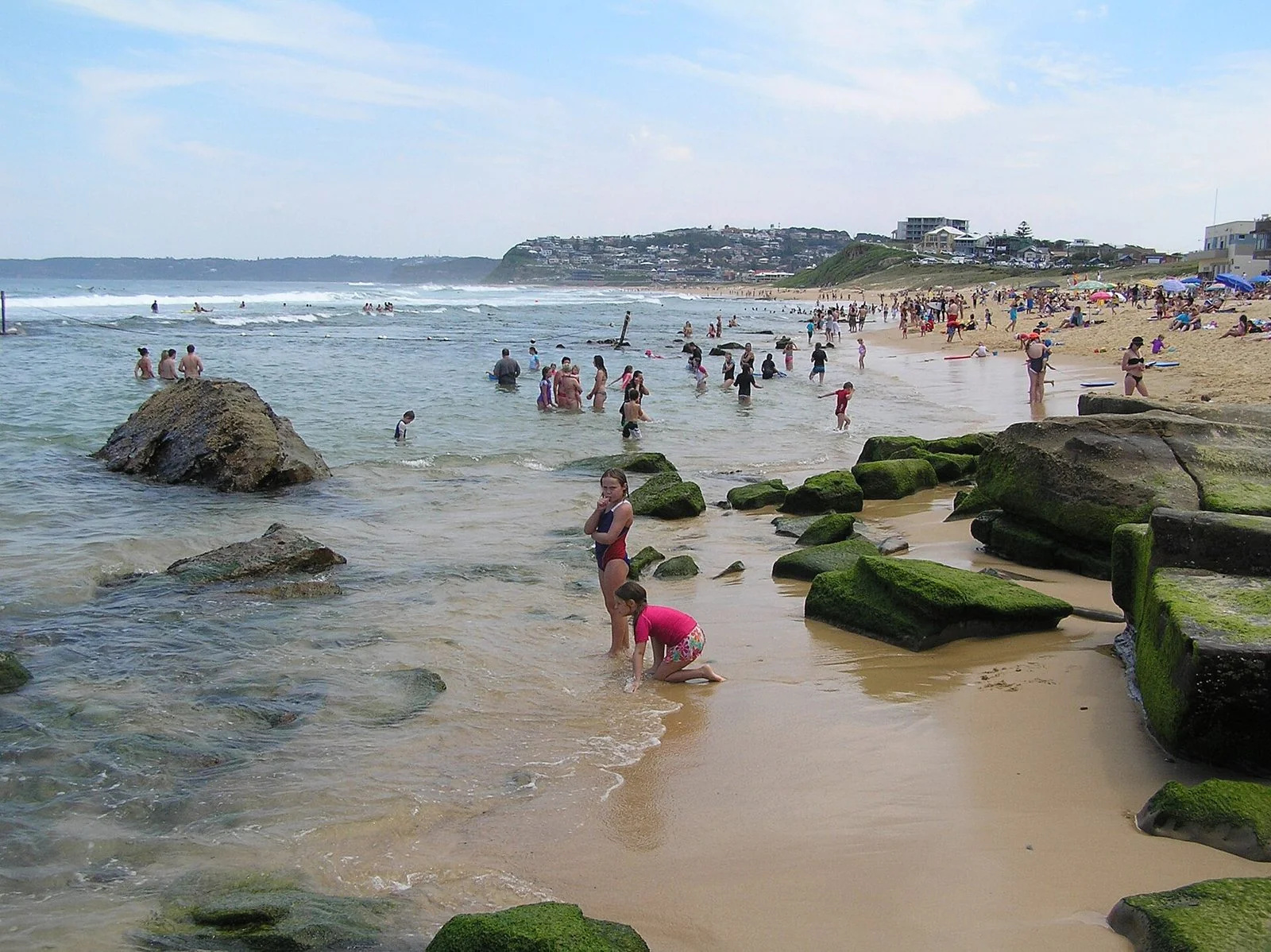 Bar Beach from the Bathers Way, looking south towards Merewether