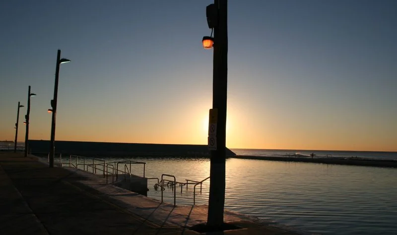 Sunrise over Newcastle Ocean Baths