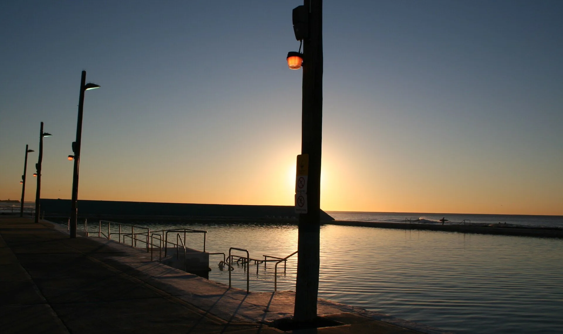 Sunrise over Newcastle Ocean Baths