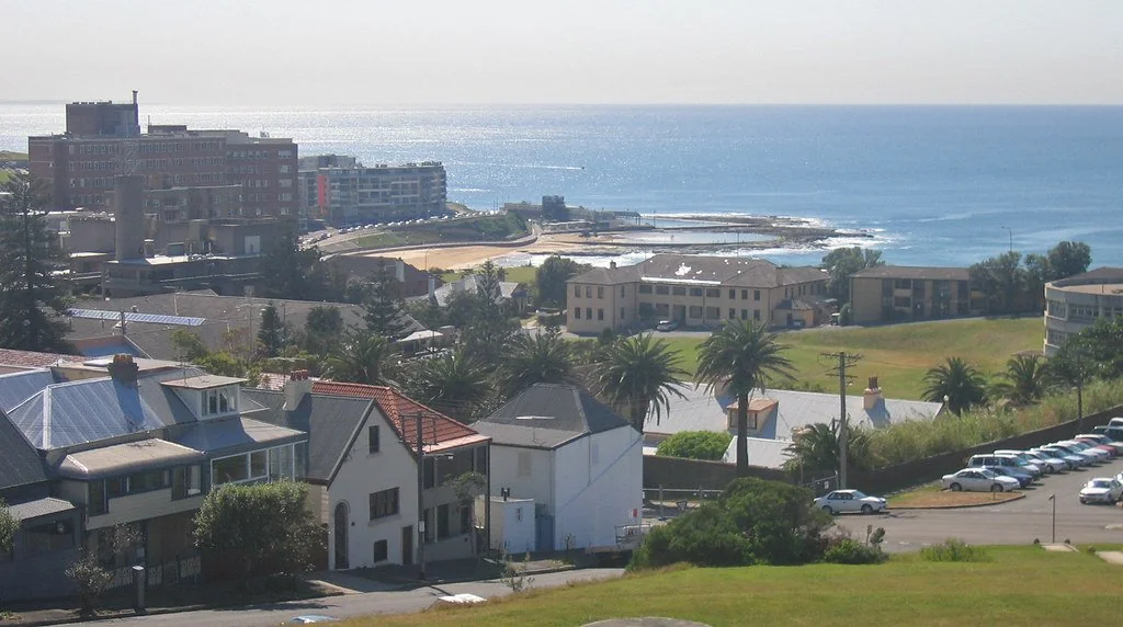 The view to Newcastle Beach from The Hill